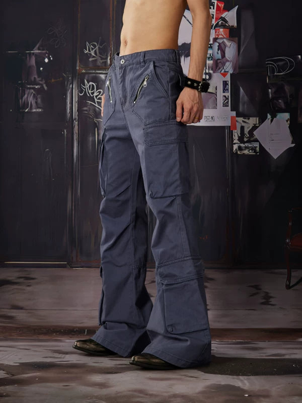 Deconstructed Flared Cargo Pants 3
