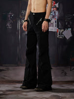 Deconstructed Flared Cargo Pants 4