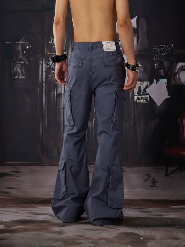 Deconstructed Flared Cargo Pants 5