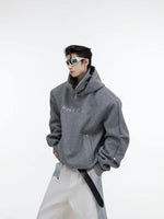 Deconstructed High-Neck Hooded Sweatshirt 1
