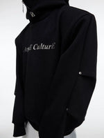 ,6204757510614,5111456957186,5111456957187,5111456957188, Deconstructed High-Neck Hooded Sweatshirt