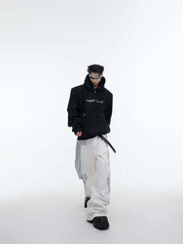 Deconstructed High-Neck Hooded Sweatshirt 4