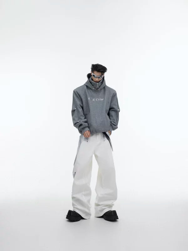 Deconstructed High-Neck Hooded Sweatshirt 5