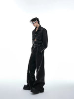 Deconstructed Padded Shoulder Cropped Shirt 5