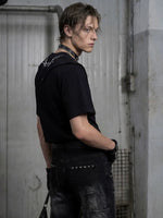 Deconstructed Patchwork Embroidered Cotton T-Shirt 3