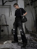 Deconstructed Patchwork Embroidered Cotton T-Shirt 4