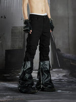 Deconstructed Patchwork Flared Pants 2