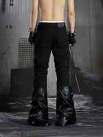 Deconstructed Patchwork Flared Pants 3