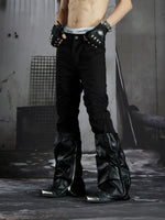 Deconstructed Patchwork Flared Pants 4