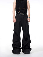 Deconstructed Patchwork Straight-Leg Pants 2