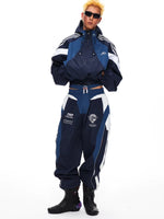 6194522971823,6194522971824,6194522971825, Deconstructed Patchwork Wide-Leg Sports Pants