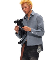Deconstructed Plaid Loose Fit Shirt 2