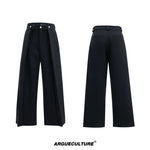 6032390754621,6032390754623,6032390754619,6032390754617, Deconstructed Pleated Straight Leg Pants