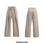 6032390754622,6032390754624,6032390754620,6032390754618, Deconstructed Pleated Straight Leg Pants