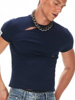 Deconstructed Slim Fit Short Sleeve T-Shirt 1