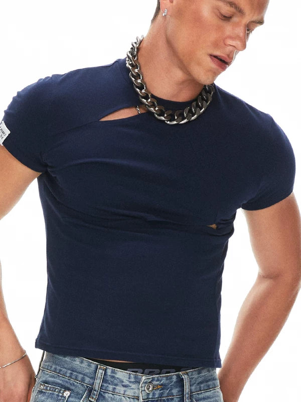 Deconstructed Slim Fit Short Sleeve T-Shirt 1