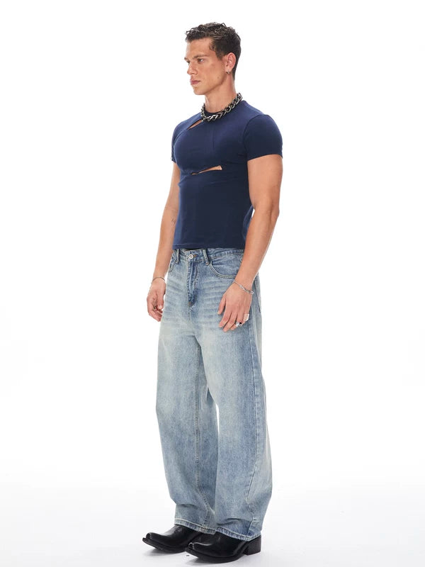 Deconstructed Slim Fit Short Sleeve T-Shirt 2