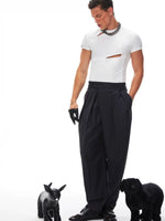 6056301586172,6056301586173,6056301586174,6056301586175, Deconstructed Slim Fit Short Sleeve T-Shirt