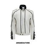 6122016432662,6122016432663,6122016432664, Deconstructed Strappy Leather Motorcycle Jacket
