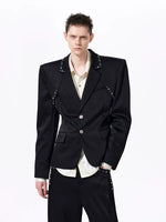 Deconstructed Studded Suit Jacket and Pants 2