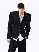 Deconstructed Studded Suit Jacket and Pants 3
