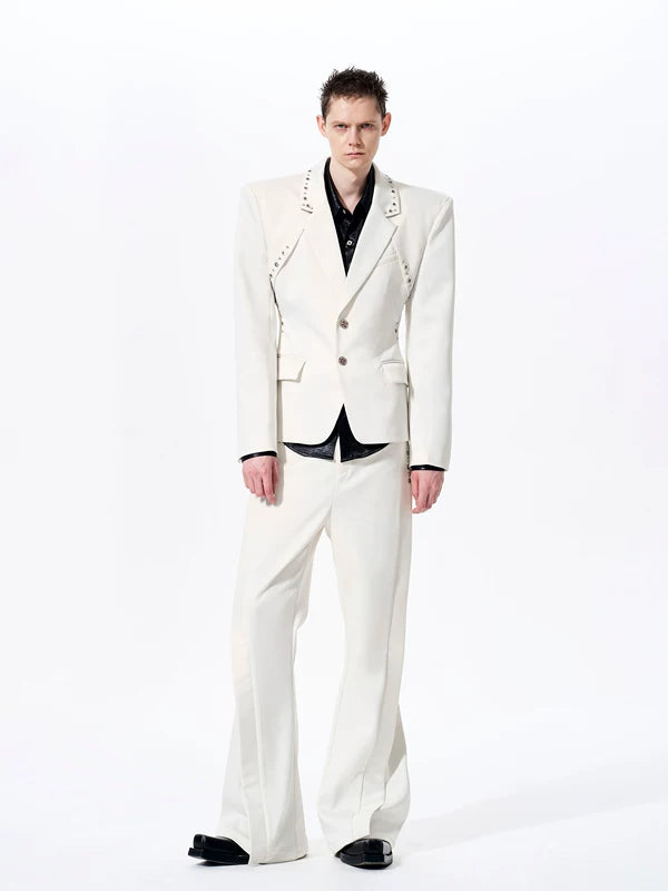 Deconstructed Studded Suit Jacket and Pants 4