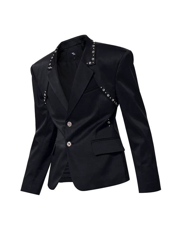 Deconstructed Studded Suit Jacket and Pants 5