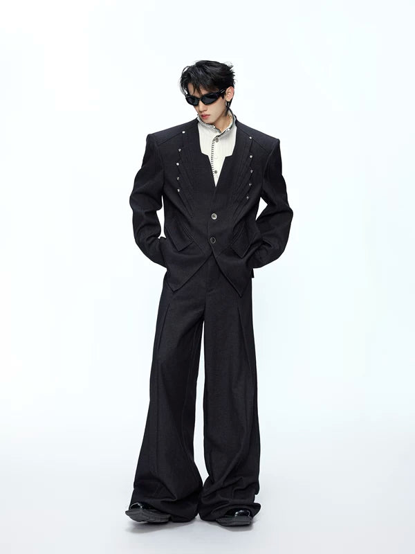 Deconstructed Tailored Suit Set With Pants 1