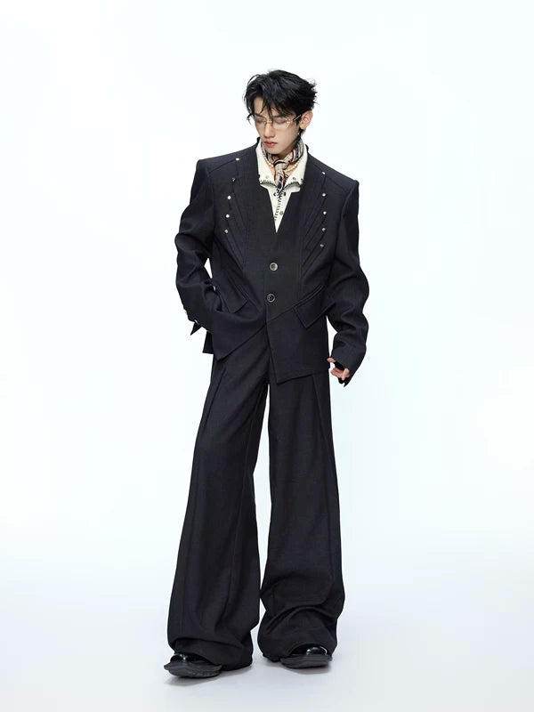 Deconstructed Tailored Suit Set With Pants 2