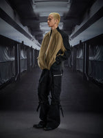 Deconstructed Zip-Up Padded Knit Jacket 5