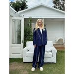 Decorative Stitch Trim Two-Piece Suit Set 5