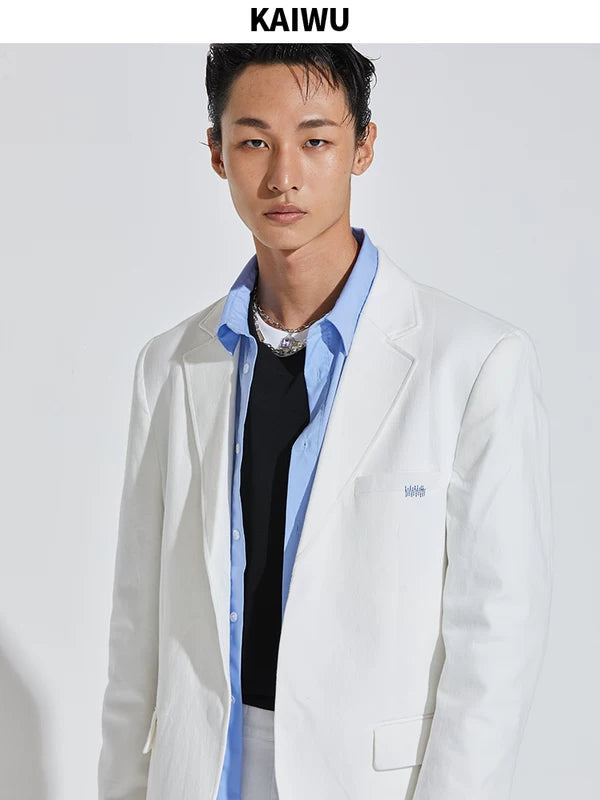 ,4450117388825,4450117388826, Denim Blazer and Pants Suit Set