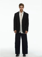 Denim Blazer and Pants Suit Set 5