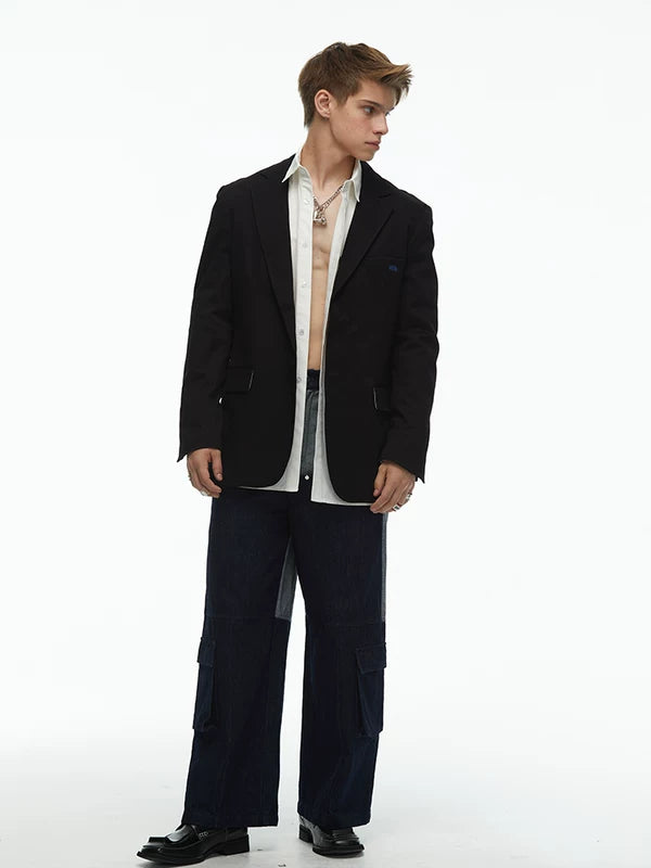 4450117388829,4450117388830, Denim Blazer and Pants Suit Set