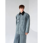 Denim Jacket and Wide Leg Pants Set 2