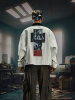 Denim Jacket with Graphic Sleeves and Back 3