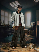 Denim Jacket with Graphic Sleeves and Back 4