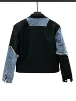 Denim Patchwork Jacket and Pants Set 4