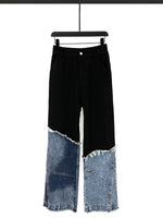 Denim Patchwork Jacket and Pants Set 5