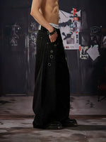 Detachable Chain Wide-Leg Pants 3