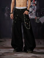 Detachable Chain Wide-Leg Pants 4
