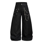 6242219151579,6242219151580,6242219151581,6242219151582,6242219151583, Detachable Chain Wide-Leg Pants