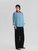 Detachable Double Collar Button-Down Shirt 2