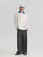 Detachable Double-Collar Long-Sleeve Shirt 1