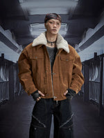 5988938124058,5988938124059,5988938124060, Detachable Faux Fur Collar Fleece Jacket