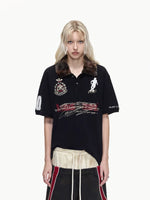Detachable Fur Collar Soccer Polo Shirt 1