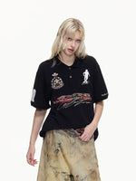 Detachable Fur Collar Soccer Polo Shirt 2