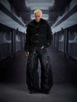 Detachable Hood Suede Stand Collar Jacket 4