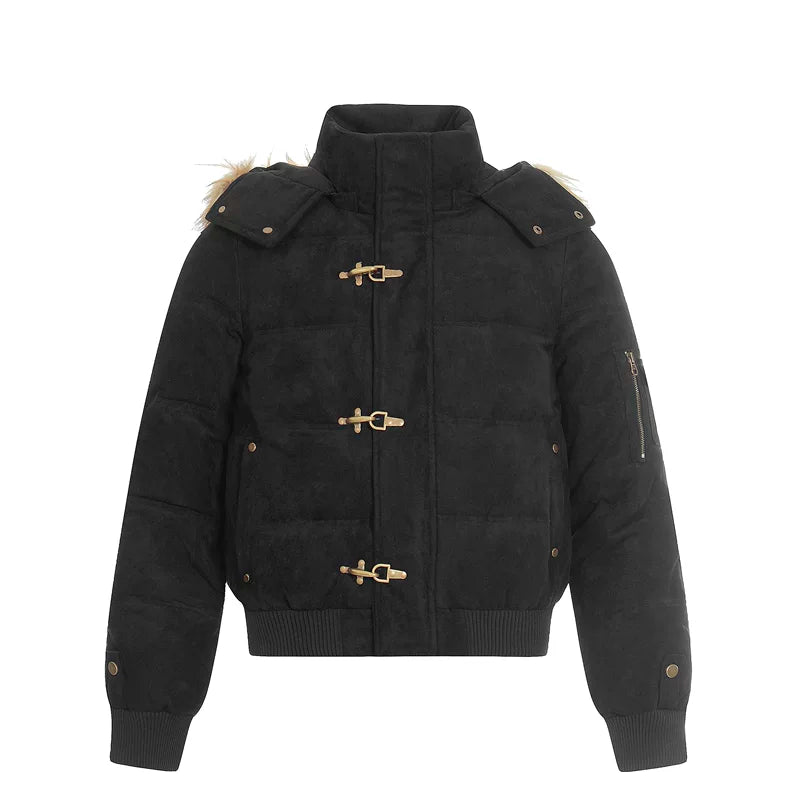 5987479472190,5987479472191,5987479472192, Detachable Hood Suede Stand Collar Jacket
