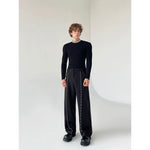 Diamond Embellished Straight Leg Casual Pants 2